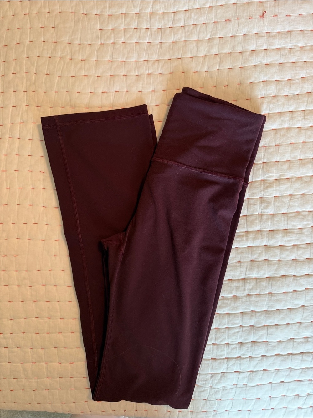 Athleya High-Waist Active Leggings in Deep Burgundy, XS